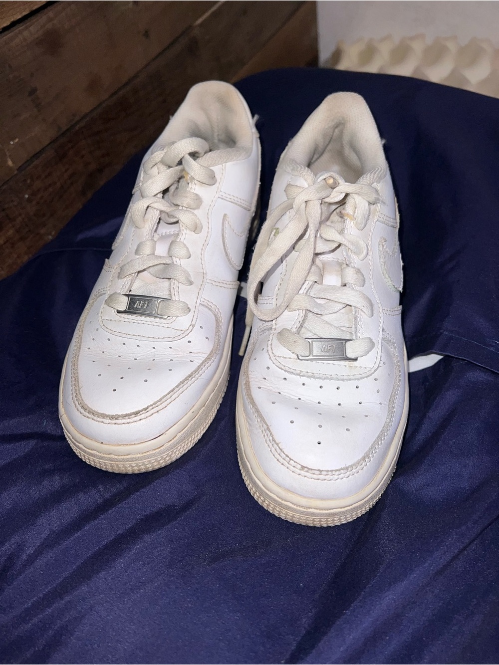 Nike Kids White Low-Top Sneakers